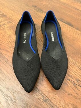 Rothy's The Point Slip On Flats in Black